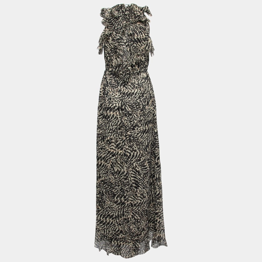 L’Agence Sophie Ruffle-Trim Flutter Maxi Dress, Size 2 - Picture 6 of 9
